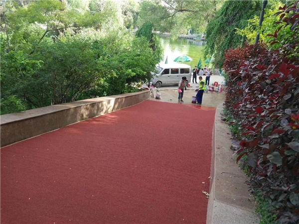 长沙彩色路面施工